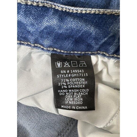 Great Smoky Womens High-Rise Skinny Jeans Size 11 Blue Stretch Denim Pants - Picture 5 of 7